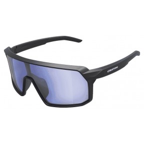 Велоокуляри фотохромні CRATONI Skyvision Photochromic black matt з блакитними дзеркальними лінзами Фото №1