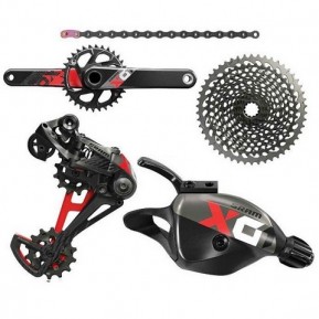 Групсет SRAM AM X01 EAGLE DUB 175 GROUPSET RED Фото №1