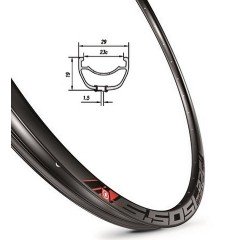 Обід Mach1 5.50 SL DISC 27.5˝ TLR 32 отвори під диск чорний FV 550 г