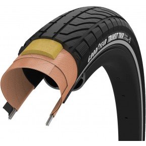 Покришка 700x50 (50-622) GoodYear Transit Tour S3:Protection, Wire, Black + reflective strips, 60tpi Фото №1