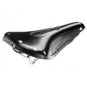 Велосипедное седло BROOKS B17 CARVED Black Фото №1