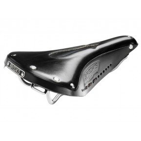 Велосипедне сідло BROOKS B17 CARVED Black Фото №1