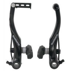Гальма Shimano ALIVIO BR-T4000, V-brake, передній/задній+ болти/направл. трубка, колодка S65T, чорні
