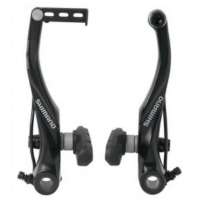 Гальма Shimano ALIVIO BR-T4000, V-brake, передній/задній+ болти/направл. трубка, колодка S65T, чорні Фото №1