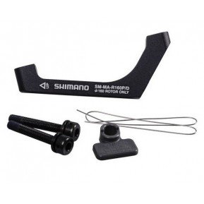 Адаптер для диск гальм шосе Shimano (задній, ротор 160 мм, болт 25мм, FLAT MOUNT-POST MOUNT) Фото №1