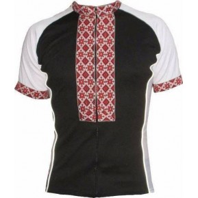 Двоколірна веломайка з довгою блискавкою Unisex в українському стилі Roket Фото №1