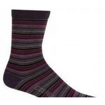 Шкарпетки Icebreaker  City UltraLite StripeTease Crew WMN bodeaux/cherub/ruby