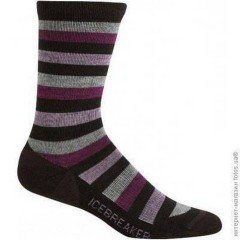 Шкарпетки Icebreaker City Lite Crew WMN java/bone/cranberry L