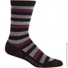 Шкарпетки Icebreaker City Lite Crew WMN java/bone/cranberry L Фото №1