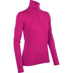 Термофутболка с длинным рукавом Icebreaker BF 260 Tech Top LS Half Zip WMN magenta S Фото №1