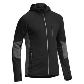 Термокофта Icebreaker Atom LS Zip MEN black/monsoon Фото №1