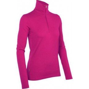 Термофутболка з довгим рукавом Icebreaker BF 260 Tech Top LS Half Zip WMN magenta S Фото №1