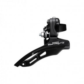 Перемикач передн. Shimano FD-TZ500, Down-Swing, верхня тяга, хомут 31.8мм, для 42Т ОЕМ Фото №1