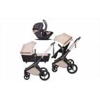 Дизайнерська універсальна коляска 3 в 1 Shom Roberto Verino Elegance Sand