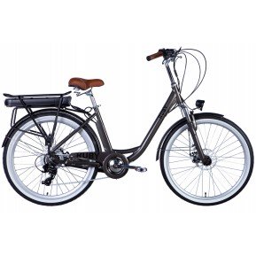 Велосипед з електроприводом 26" AL Dorozhnik eRUBY DD FR рама-17" 36B 13А*г 500Вт мокрий асфальт 2026 Фото №1