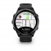 Смарт-часы Garmin Forerunner 970 с титановым безелем, корпусом цвета белого камня и бело-желтым ремешком. Фото № 5
