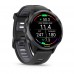 Смарт-часы Garmin Forerunner 970 с титановым безелем, корпусом цвета белого камня и бело-желтым ремешком. Фото № 6