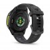 Смарт-часы Garmin Forerunner 970 с титановым безелем, корпусом цвета белого камня и бело-желтым ремешком. Фото № 8