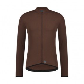 Велоджерси Shimano Apice long sleeves утеплене, коричневое Фото №1