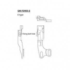 Адаптер Shimano SM-FD905-E д/монтажа передн. перемикача FD-M8070 Di2 Фото №1