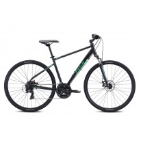 Велосипед 28" Fuji TRAVERSE 1.7 satin black green 2024