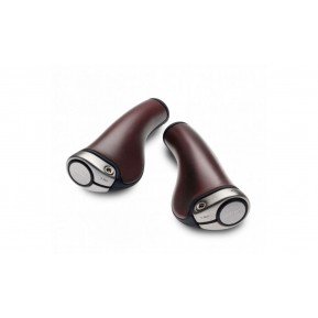 Грипсы BROOKS GP1 Leather Grips 130/130mm Brown Фото №1