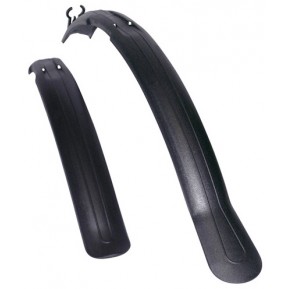 Комплект крил 26"-28" SIMPLA Next SDS, коротка скоба заднього кріплення, чорні Фото №1