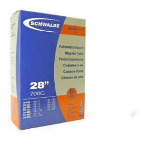 Велокамера 28" (18/25x622/630) Schwalbe SV20 60 мм Extra Light EK Фото №1
