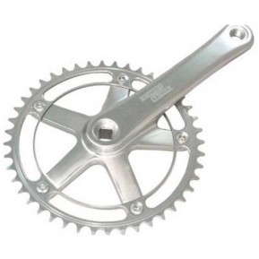Шатун Sturmey Archer FCT66 46T, для фикс. под квадрат, 170mm, 1/2"*1/8" серебр. Фото №1