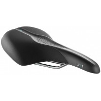 Седло  Selle Royal SCIENTIA R2 Relaxed, 3D skingel, обивка Black gummy/Black mokka, 289х196мм, 485г, рейлы сталь + Curva suspension, unisex, чёрное