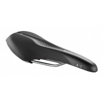 Седло  Selle Royal SCIENTIA A2 Athletic, 3D skingel, обивка Black gummy/Black mokka, 289х144мм, 390г, рейлы сталь + Curva suspension, unisex, чёрное