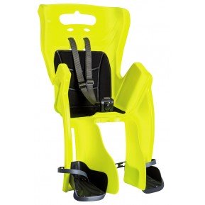 Сидіння задн. Bellelli Little Duck Standard Multifix неоново-жовте із чорною підкладкою (Hi Vision) Фото №1