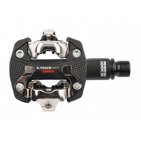 Педаль Look X-TRACK RACE CARBON, карбон, ось chromoly 9/16", черная Фото №1