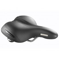 Седло  Selle Royal Premium OPTICA RELAXED, 3D Skingel, обивка Black Astrale, 253х217мм, 581г, эластомеры, unisex, чёрное