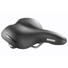 Седло  Selle Royal Premium OPTICA RELAXED, 3D Skingel, обивка Black Astrale, 253х217мм, 581г, эластомеры, unisex, чёрное Фото №1