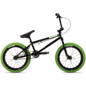 Велосипед 16" Stolen AGENT 16.25" 2021 BLACK W/ NEON GREEN TIRES Фото №1