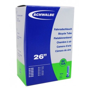 Велокамера 26" (25/40x559) Schwalbe AV12A 40мм EK AGV 120 г Фото №1