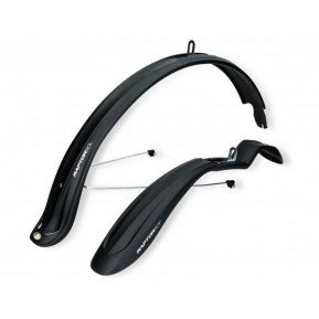 Комплект крыльев 26"-28" SIMPLA Raptor SDL + stay, с металлическими дугами, черные Фото №1