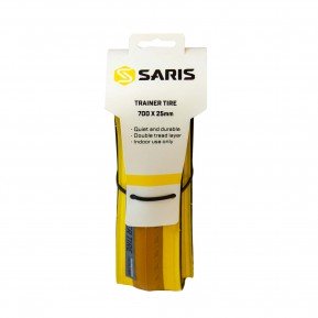 Покришка Saris Trainer Tire для велостанка 700x25c, жовта Фото №1