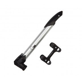 Мінінасос Green Cycle GCP-09 алюмінієвий, presta+schrader, 120psi, срібло Фото №1