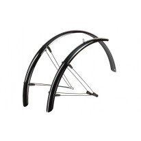 Комплект крил Hebie RAINLINE 28" ширина 48 мм, чорні глянцеві